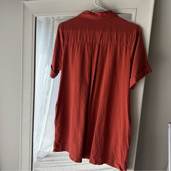 Old Navy Linen-Blend Shirt Dress, Medium - Picture 4 of 4